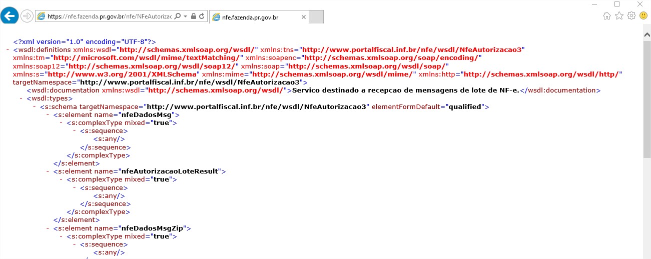 XML da receita