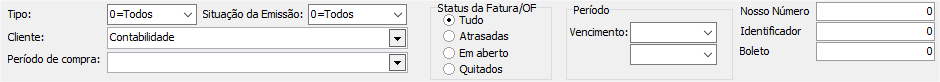 Filtros para consulta