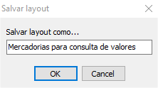 Salvar Layout Como descrição