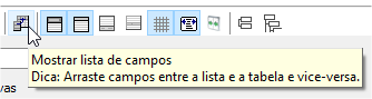 Mostrar lista de campos