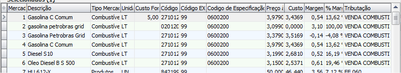 Largura automática das colunas
