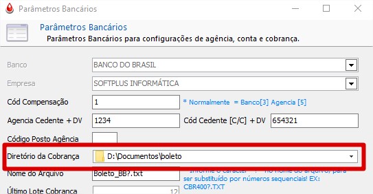 Diretório de Cobrança