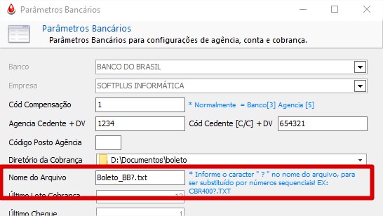 Nome do Arquivo