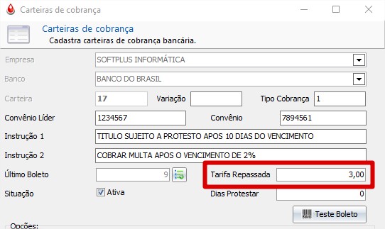 Tarifa repassada