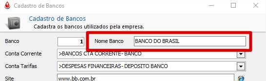 Nome do Banco