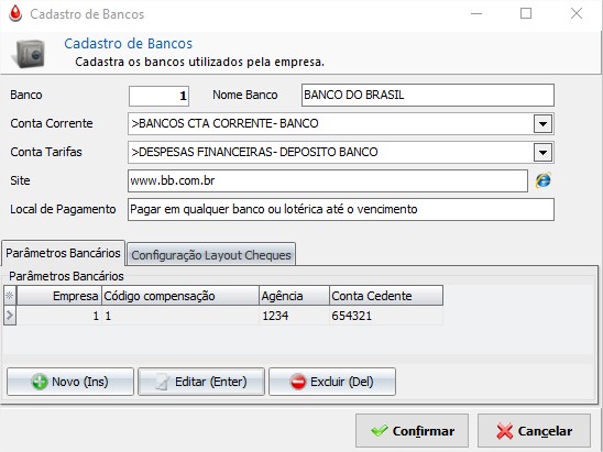 Nome do Banco
