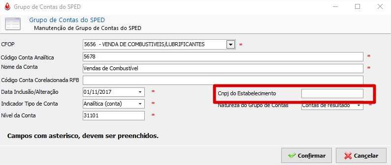 CNPJ do Estabelecimento