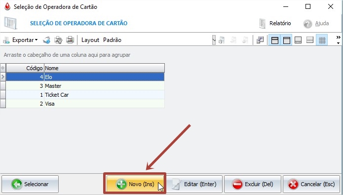Cadastro de Operadora