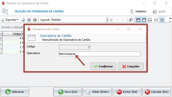 Cadastro de Operadora