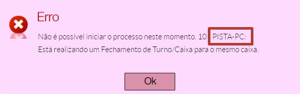 Verifique o terminal