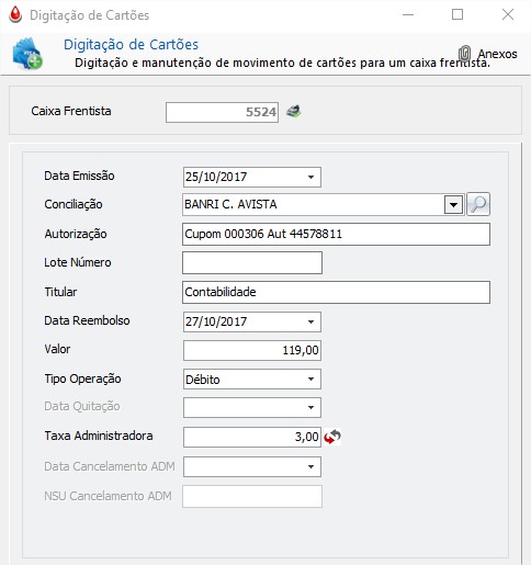 Digitação e Manutenção de Registros