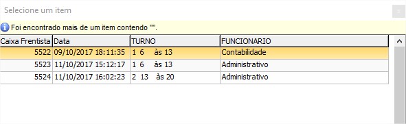 Caixa Frentista