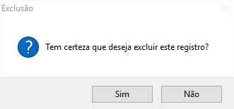 Confirma Exclusão