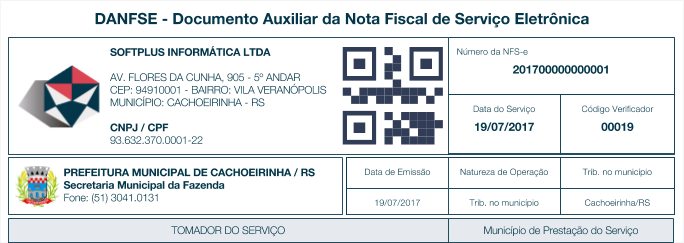 Visualização da NFSe