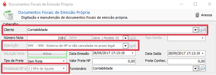 Informações trazidas automaticamente