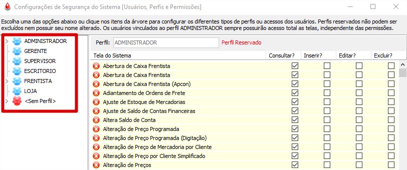 O que é Perfil