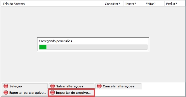 Importar do arquivo