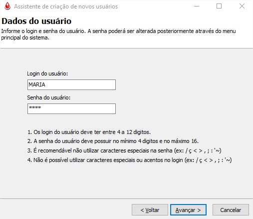 Criando usuário