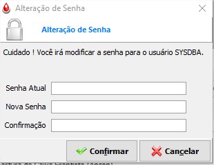 Alterar senha do SYSDBA