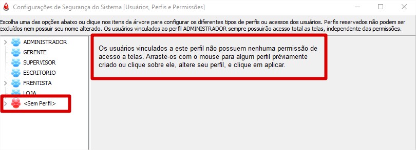 sem perfil