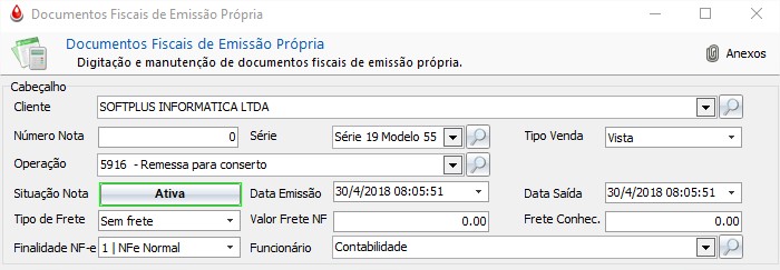 Seleção de Caixa Frentista