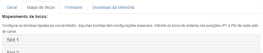 Mapa de Bicos Automação Softplus