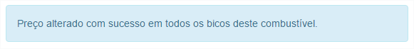 preço alterado com sucesso