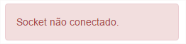 socket não conectado