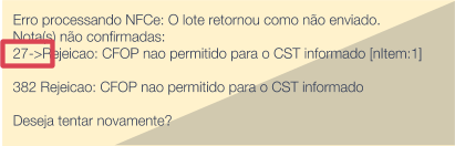 Rejeição do sistema