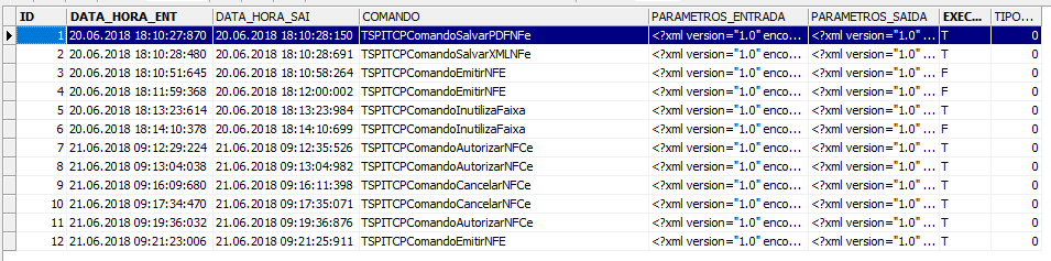 Log de Solicitações para o XMLNotify