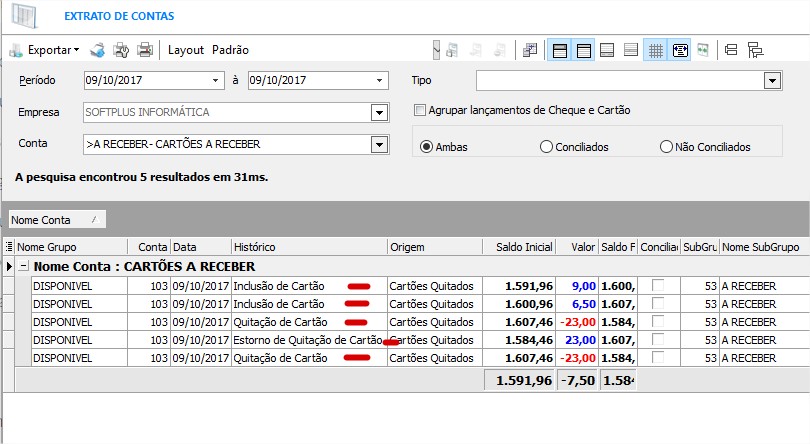 Parâmetro desabilitado