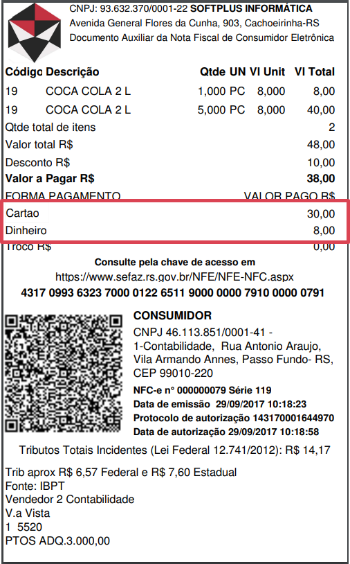 Pontos e Cartão