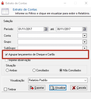 Selecionando e encontrando o parâmetro