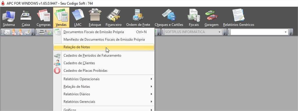 Localização do Relatório