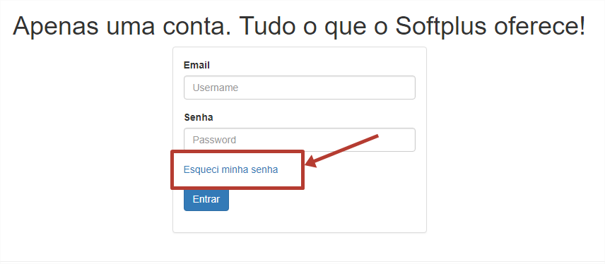 Esqueci minha Senha