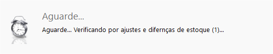 Verificando por ajustes e diferenças de estoque